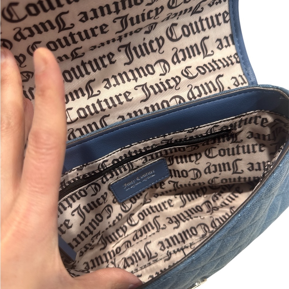 Juicy Couture Blue Quilted Shoulder Bag - Picture 2 of 3